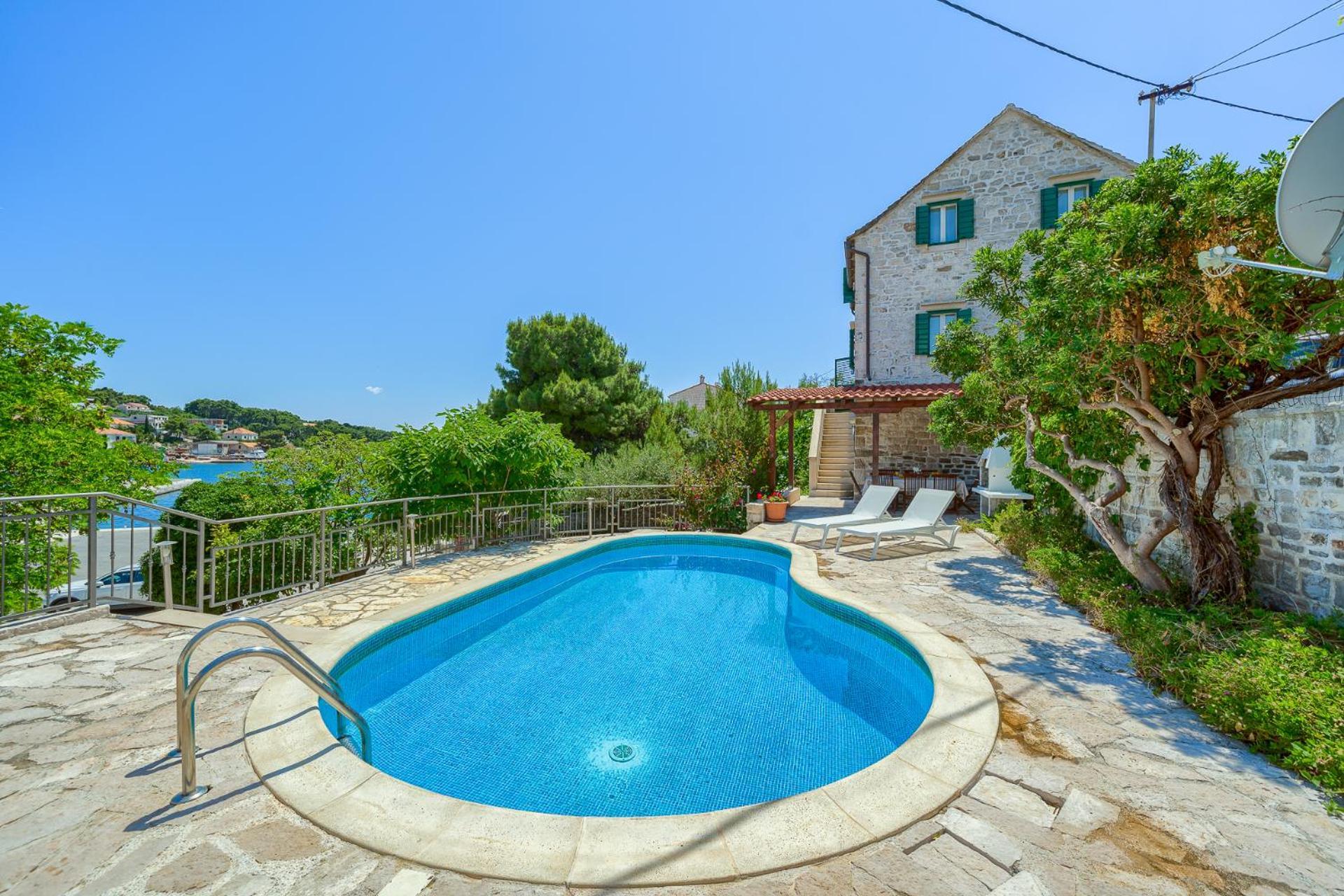 Villa Bonaca Perfect Location For A Holiday With Friends Or Family, Heated Pool Sumartin Eksteriør bilde
