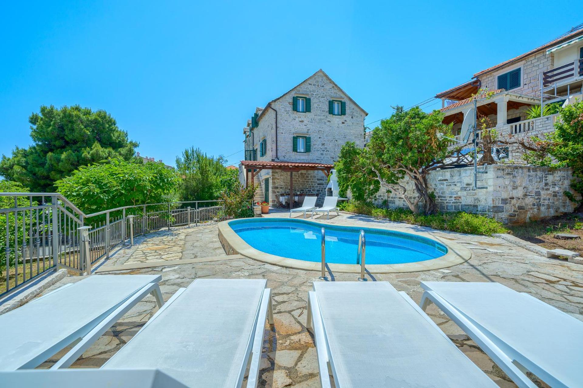 Villa Bonaca Perfect Location For A Holiday With Friends Or Family, Heated Pool Sumartin Eksteriør bilde